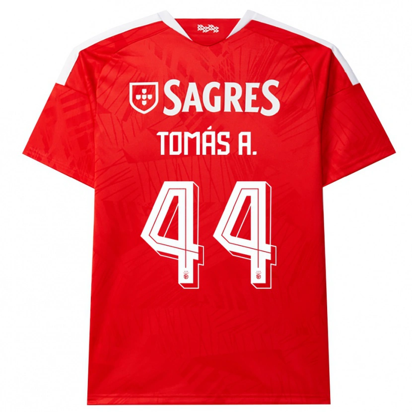 Danxen Dames Tomás Araújo #44 Rood Wit Geel Thuisshirt Thuistenue 2026/27 T-Shirt