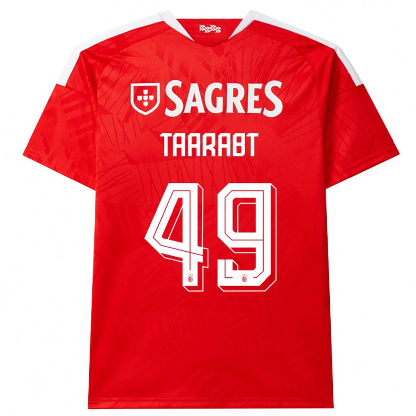 Danxen Dames Adel Taarabt #49 Rood Wit Geel Thuisshirt Thuistenue 2026/27 T-Shirt