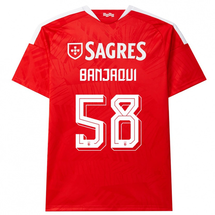 Danxen Dames Daniel Banjaqui #58 Rood Wit Geel Thuisshirt Thuistenue 2026/27 T-Shirt