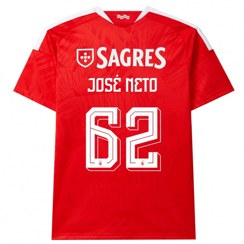 Danxen Dames José Neto #62 Rood Wit Geel Thuisshirt Thuistenue 2026/27 T-Shirt