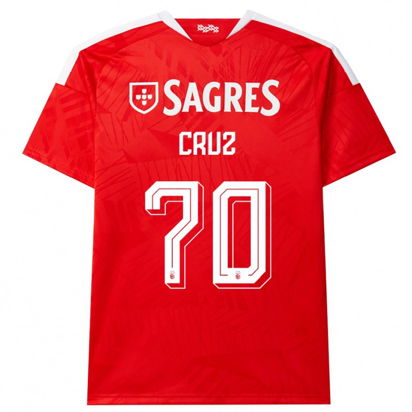 Danxen Dames Filipe Cruz #70 Rood Wit Geel Thuisshirt Thuistenue 2026/27 T-Shirt