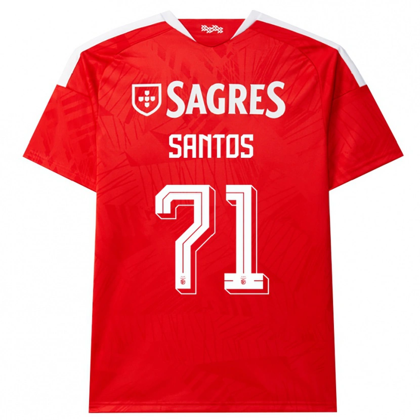 Danxen Dames Leandro Santos #71 Rood Wit Geel Thuisshirt Thuistenue 2026/27 T-Shirt