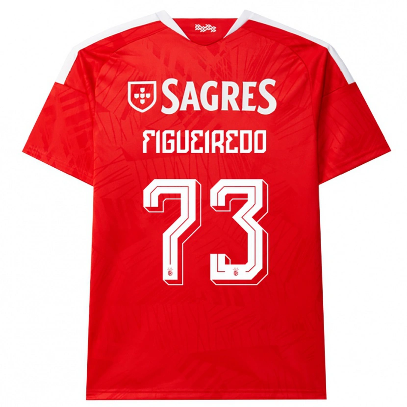 Danxen Dames Miguel Figueiredo #73 Rood Wit Geel Thuisshirt Thuistenue 2026/27 T-Shirt