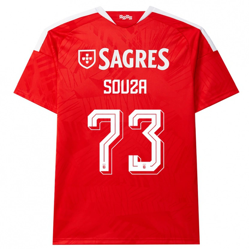 Danxen Dames Beni Souza #73 Rood Wit Geel Thuisshirt Thuistenue 2026/27 T-Shirt