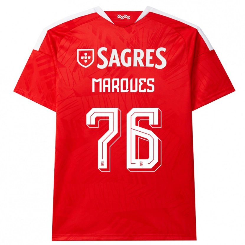 Danxen Dames Gustavo Marques #76 Rood Wit Geel Thuisshirt Thuistenue 2026/27 T-Shirt