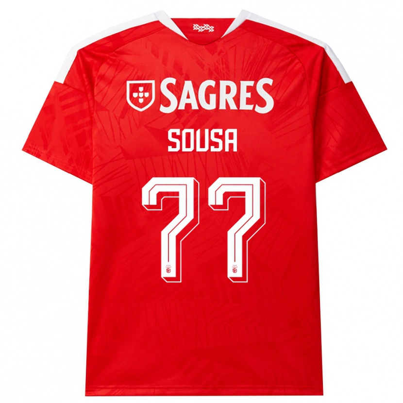 Danxen Dames Gerson Sousa #77 Rood Wit Geel Thuisshirt Thuistenue 2026/27 T-Shirt