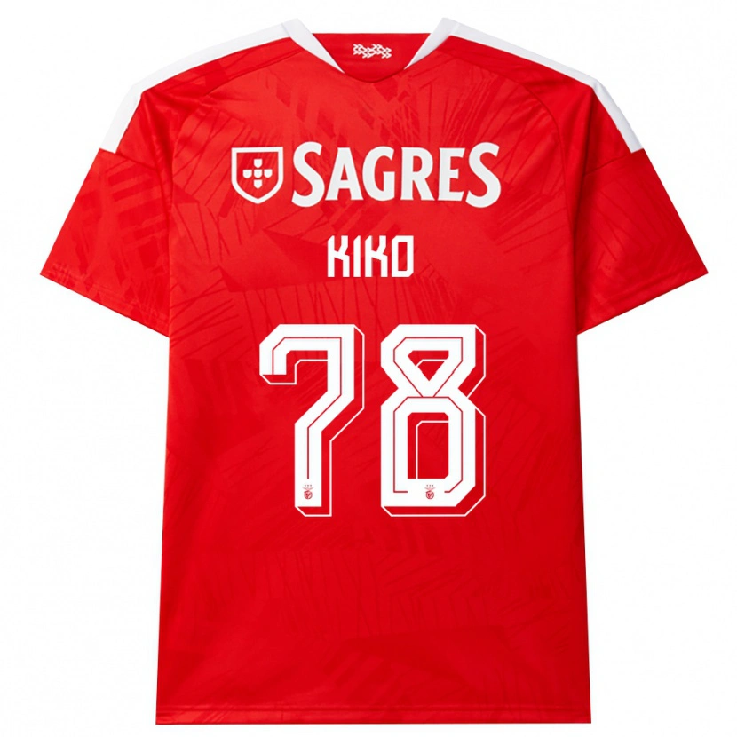 Danxen Dames Kiko #78 Rood Wit Geel Thuisshirt Thuistenue 2026/27 T-Shirt