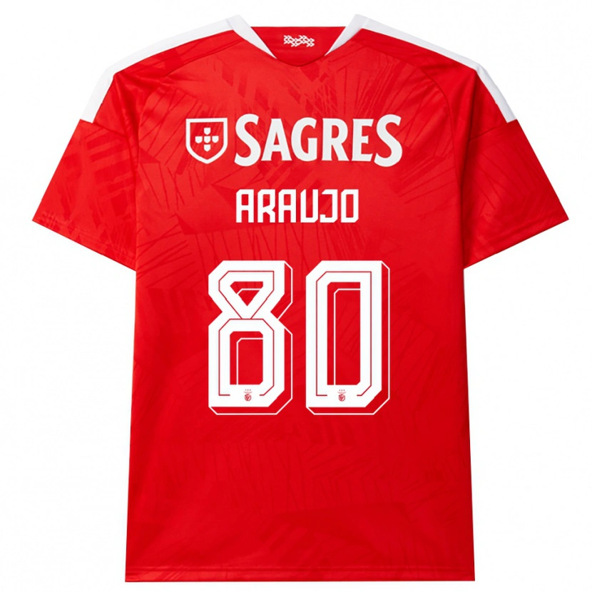 Danxen Dames Lais Araujo #80 Rood Wit Geel Thuisshirt Thuistenue 2026/27 T-Shirt