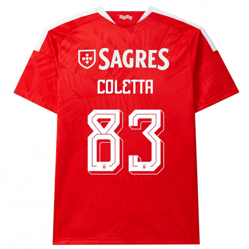 Danxen Dames Federico Coletta #83 Rood Wit Geel Thuisshirt Thuistenue 2026/27 T-Shirt