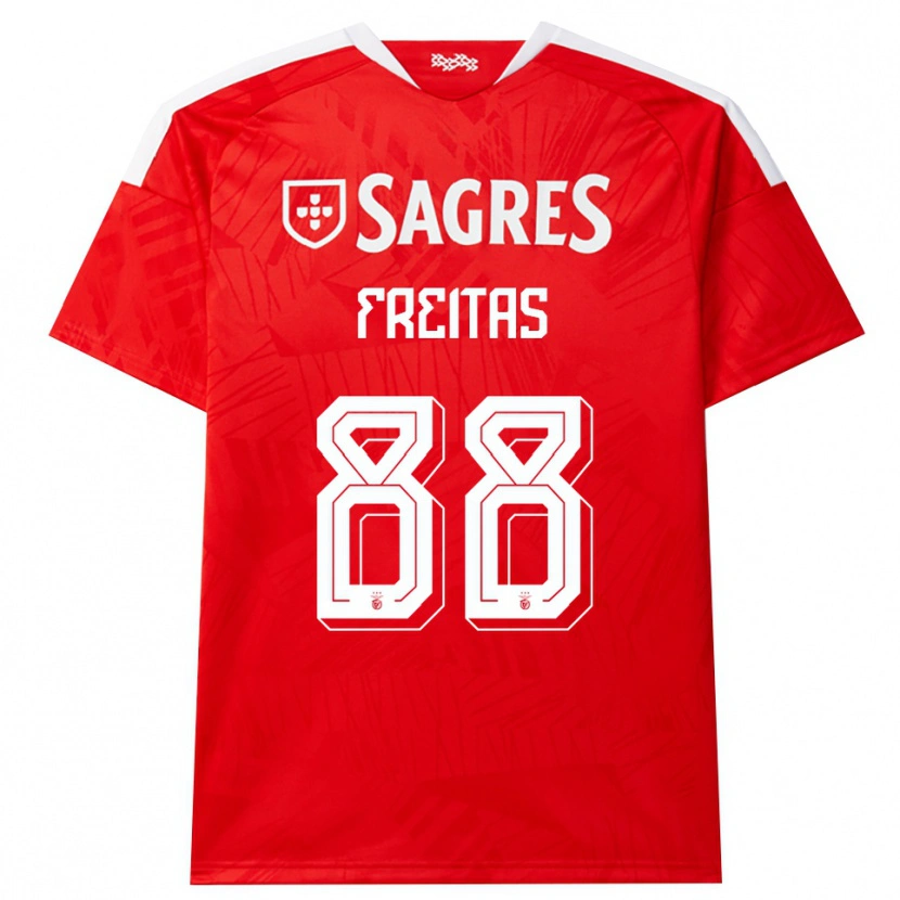 Danxen Dames Tiago Freitas #88 Rood Wit Geel Thuisshirt Thuistenue 2026/27 T-Shirt