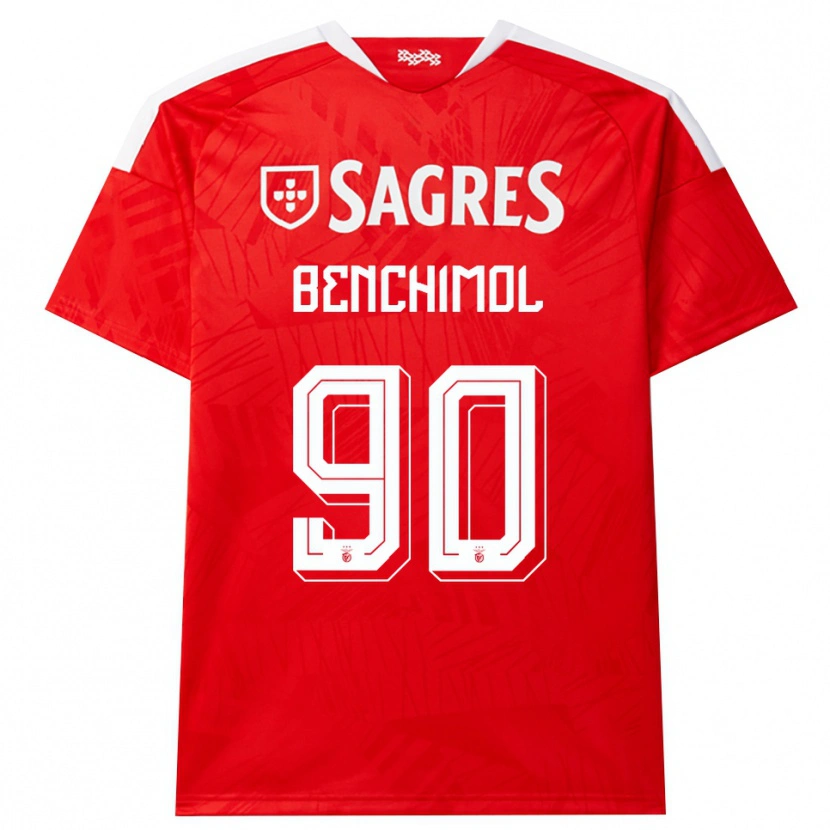 Danxen Dames Benchimol #90 Rood Wit Geel Thuisshirt Thuistenue 2026/27 T-Shirt