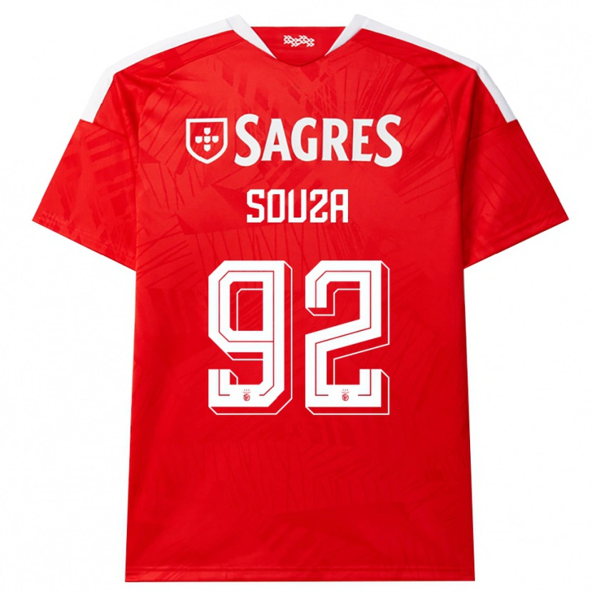 Danxen Dames Pedro Souza #92 Rood Wit Geel Thuisshirt Thuistenue 2026/27 T-Shirt