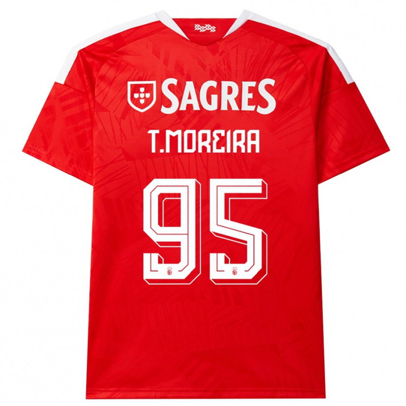 Danxen Dames Tomás Cruz #95 Rood Wit Geel Thuisshirt Thuistenue 2026/27 T-Shirt