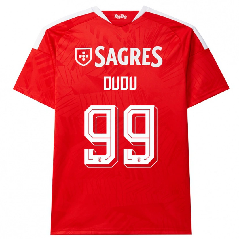 Danxen Dames Dudu #99 Rood Wit Geel Thuisshirt Thuistenue 2026/27 T-Shirt