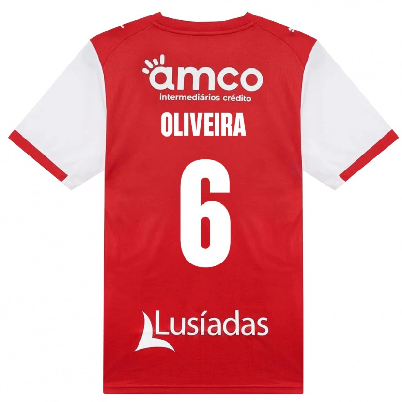 Danxen Dames Afonso Oliveira #6 Wit Rood Zwart Thuisshirt Thuistenue 2026/27 T-Shirt