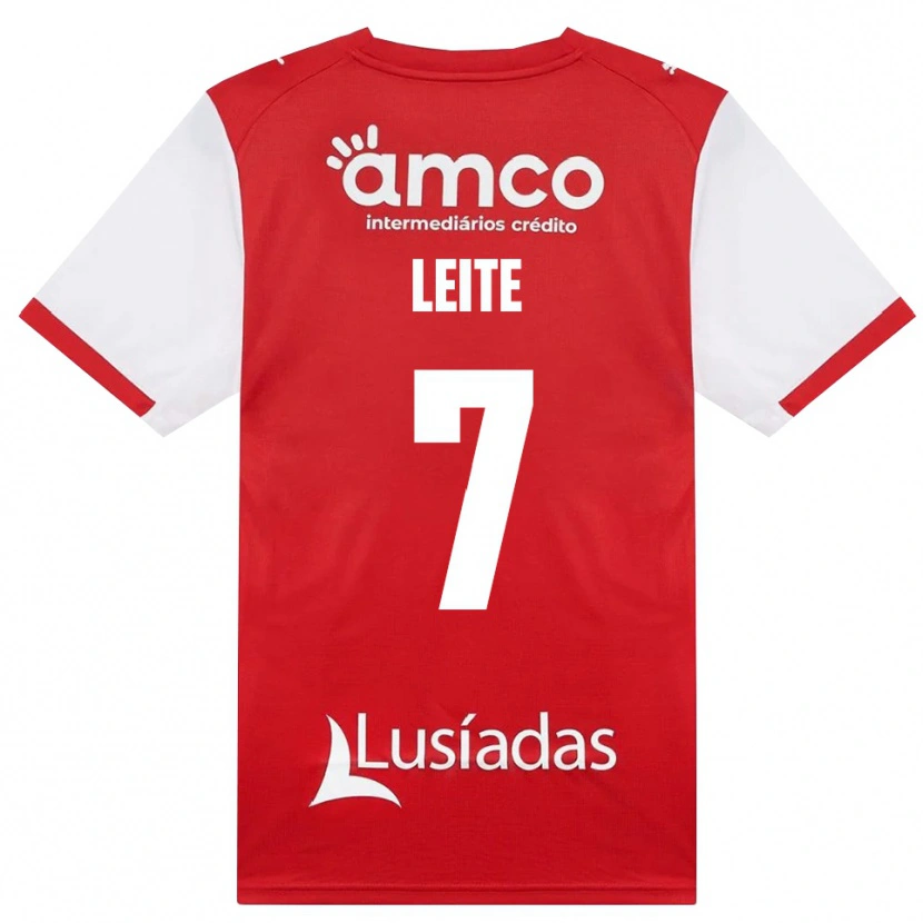 Danxen Dames Afonso Leite #7 Wit Rood Zwart Thuisshirt Thuistenue 2026/27 T-Shirt