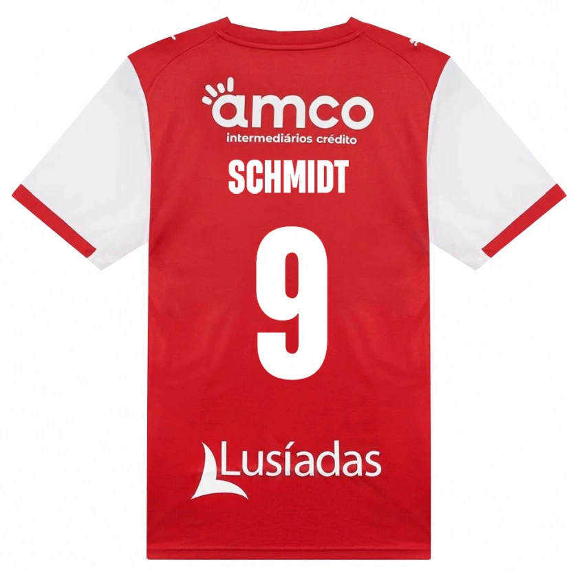 Danxen Dames Malu Schmidt #9 Wit Rood Zwart Thuisshirt Thuistenue 2026/27 T-Shirt