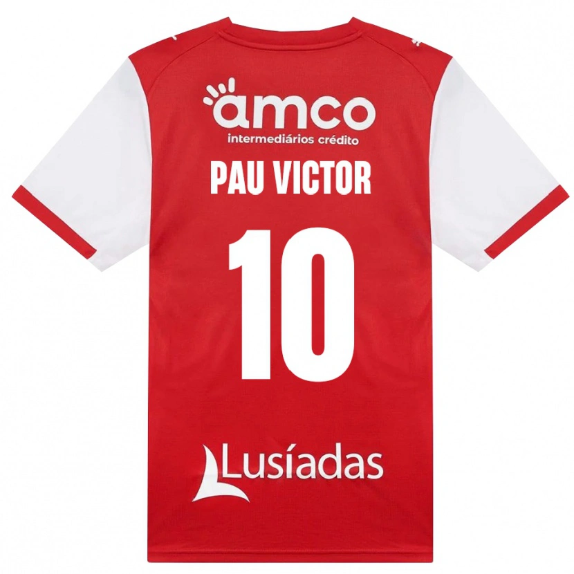 Danxen Dames Pau Víctor #10 Wit Rood Zwart Thuisshirt Thuistenue 2026/27 T-Shirt