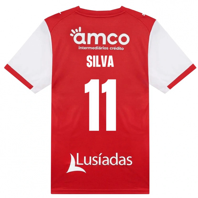 Danxen Dames Gabriel Silva #11 Wit Rood Zwart Thuisshirt Thuistenue 2026/27 T-Shirt