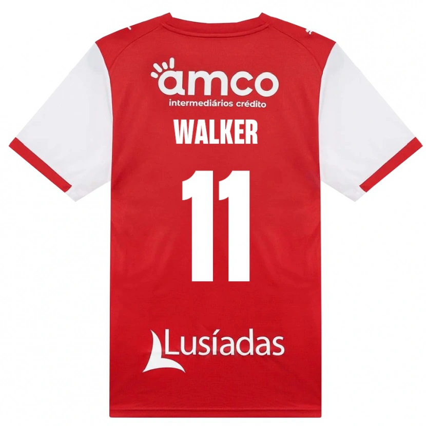 Danxen Dames Ellie Walker #11 Wit Rood Zwart Thuisshirt Thuistenue 2026/27 T-Shirt