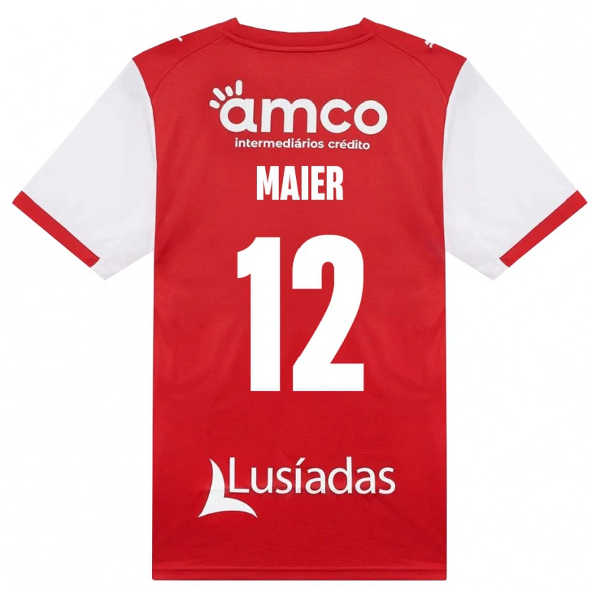 Danxen Dames Merse Maier #12 Wit Rood Zwart Thuisshirt Thuistenue 2026/27 T-Shirt