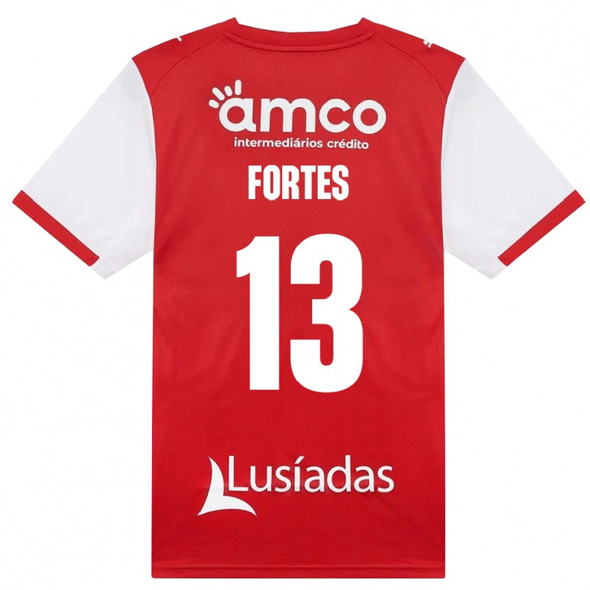 Danxen Dames Melany Fortes #13 Wit Rood Zwart Thuisshirt Thuistenue 2026/27 T-Shirt