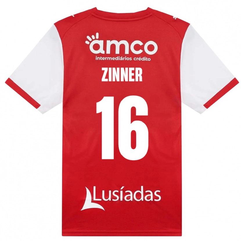 Danxen Dames Silvio Zinner #16 Wit Rood Zwart Thuisshirt Thuistenue 2026/27 T-Shirt