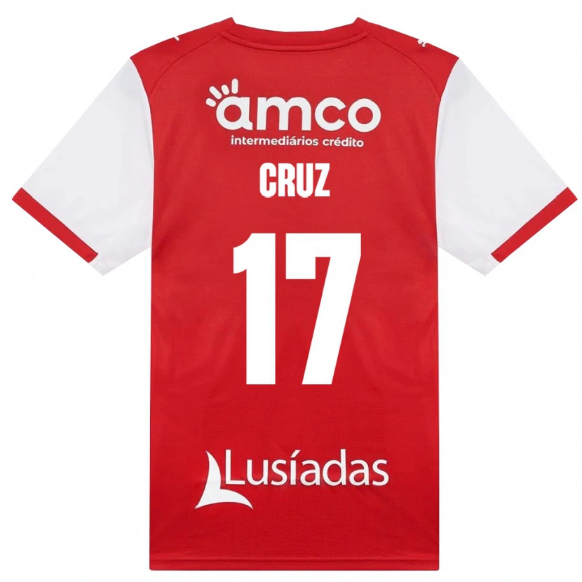 Danxen Dames Salvador Cruz #17 Wit Rood Zwart Thuisshirt Thuistenue 2026/27 T-Shirt