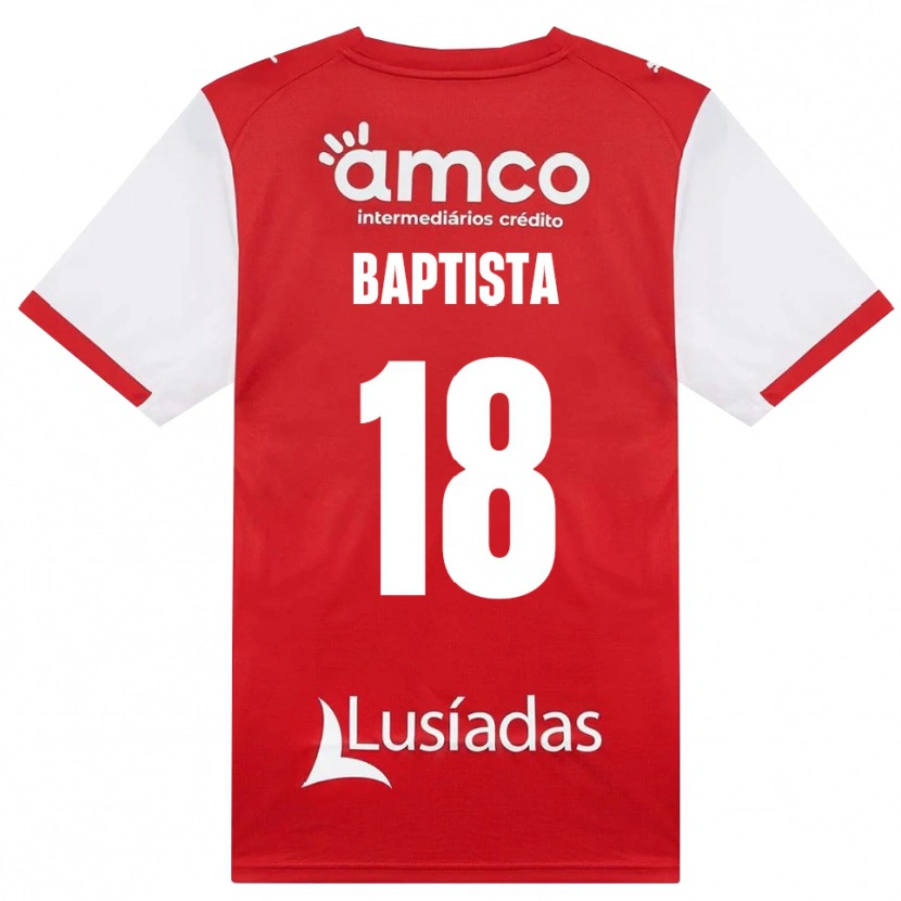 Danxen Dames Tiago Baptista #18 Wit Rood Zwart Thuisshirt Thuistenue 2026/27 T-Shirt