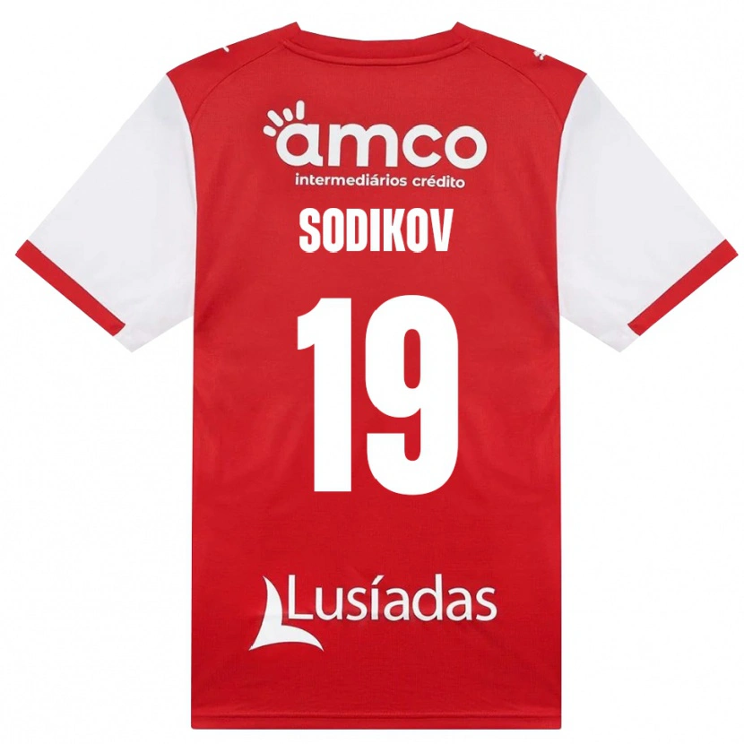 Danxen Dames Sayfiddin Sodikov #19 Wit Rood Zwart Thuisshirt Thuistenue 2026/27 T-Shirt