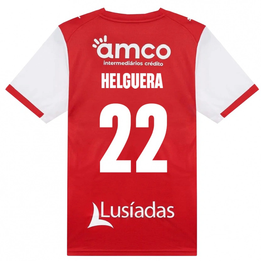 Danxen Dames Thiago Helguera #22 Wit Rood Zwart Thuisshirt Thuistenue 2026/27 T-Shirt