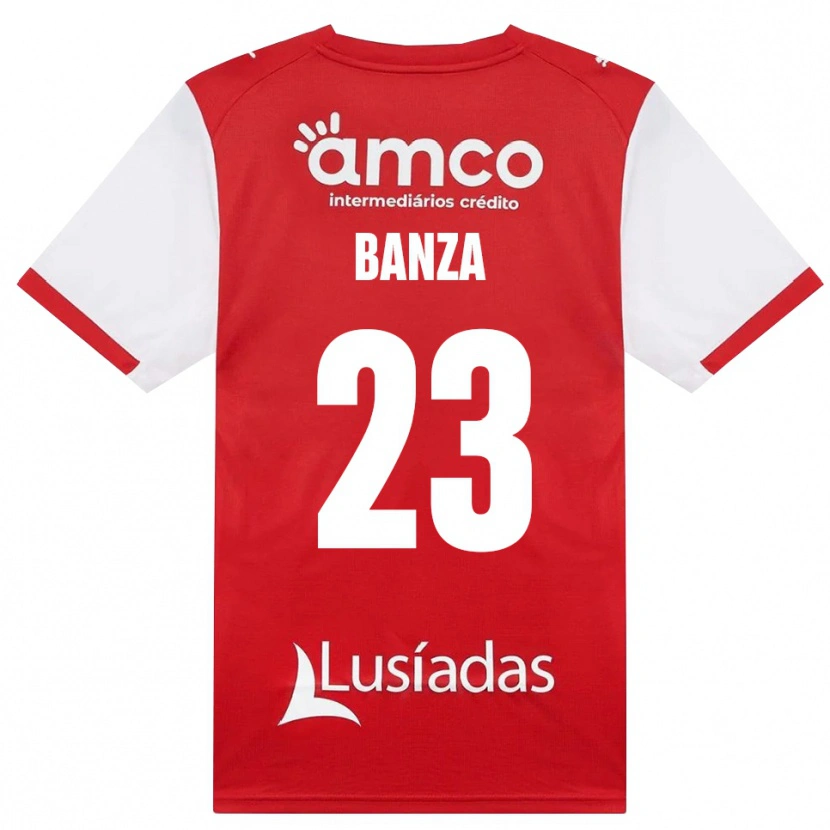 Danxen Dames Simon Banza #23 Wit Rood Zwart Thuisshirt Thuistenue 2026/27 T-Shirt