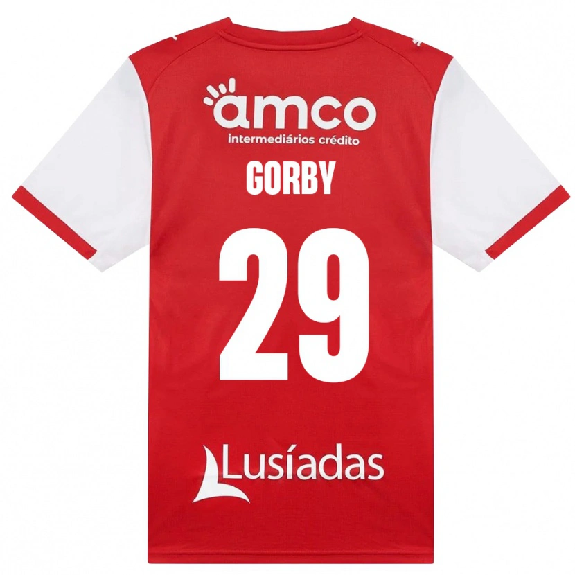 Danxen Dames Jean-Baptiste Gorby #29 Wit Rood Zwart Thuisshirt Thuistenue 2026/27 T-Shirt