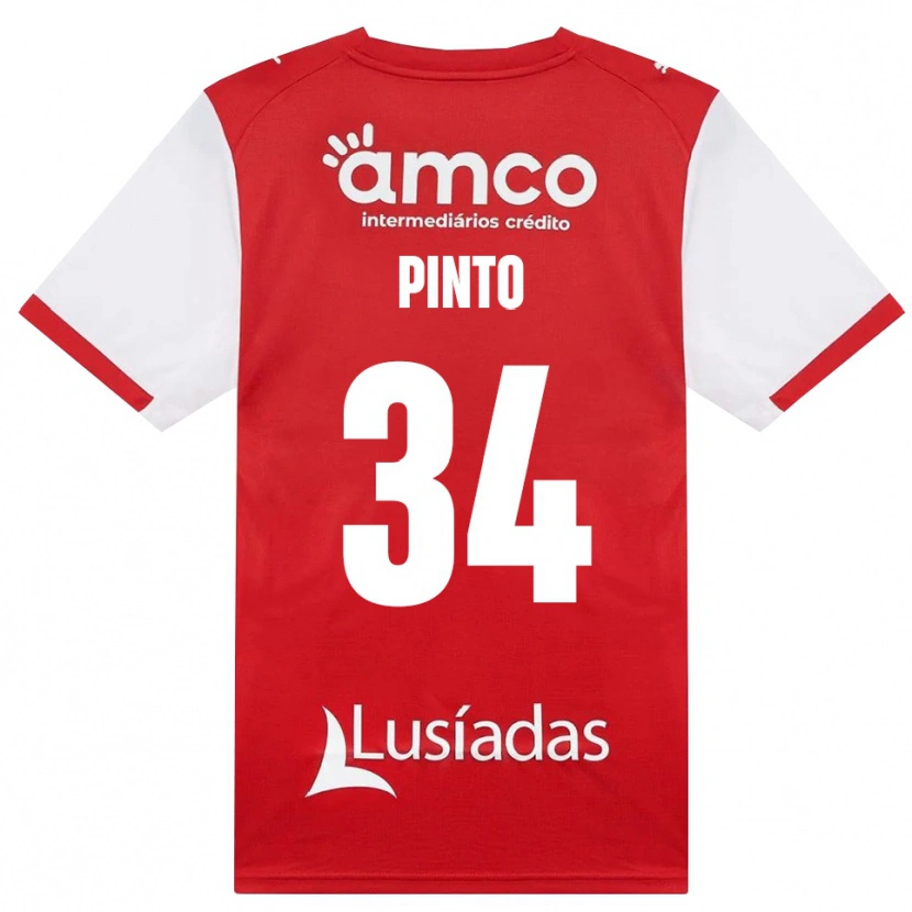 Danxen Dames Ana Pinto #34 Wit Rood Zwart Thuisshirt Thuistenue 2026/27 T-Shirt
