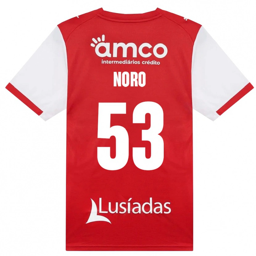 Danxen Dames Jonatás Noro #53 Wit Rood Zwart Thuisshirt Thuistenue 2026/27 T-Shirt