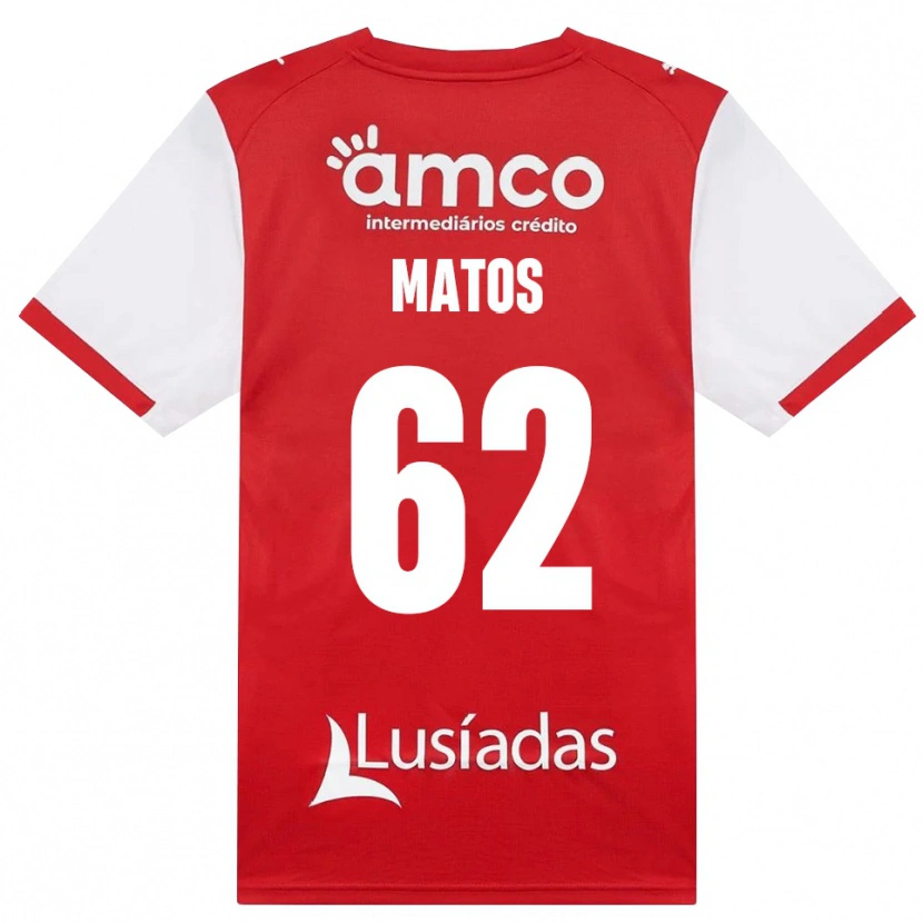 Danxen Dames Nuno Matos #62 Wit Rood Zwart Thuisshirt Thuistenue 2026/27 T-Shirt