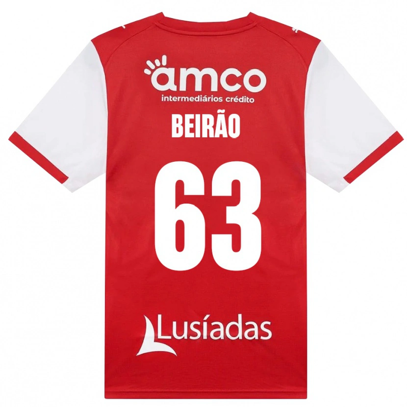 Danxen Dames Rodrigo Beirão #63 Wit Rood Zwart Thuisshirt Thuistenue 2026/27 T-Shirt