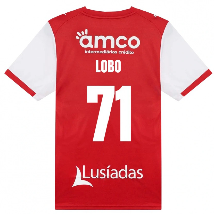 Danxen Dames Diogo Lobo #71 Wit Rood Zwart Thuisshirt Thuistenue 2026/27 T-Shirt