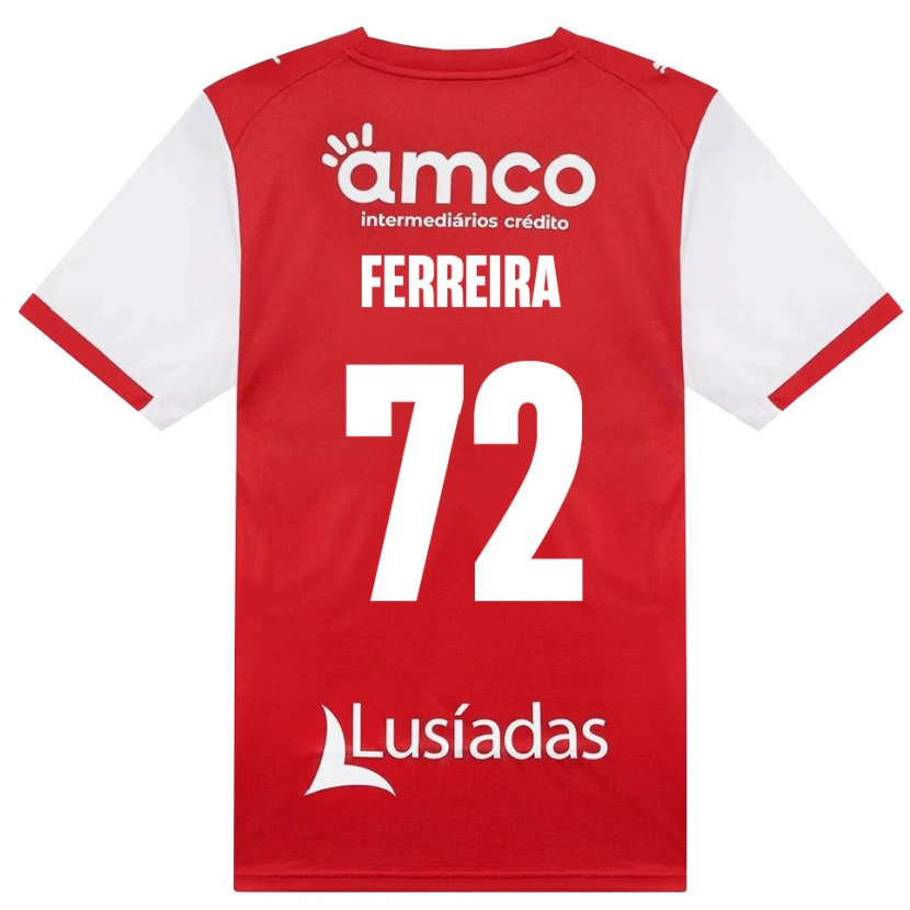 Danxen Dames André Ferreira #72 Wit Rood Zwart Thuisshirt Thuistenue 2026/27 T-Shirt