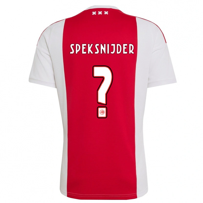 Danxen Dames Rico Speksnijder #0 Rood Wit Geel Thuisshirt Thuistenue 2026/27 T-Shirt