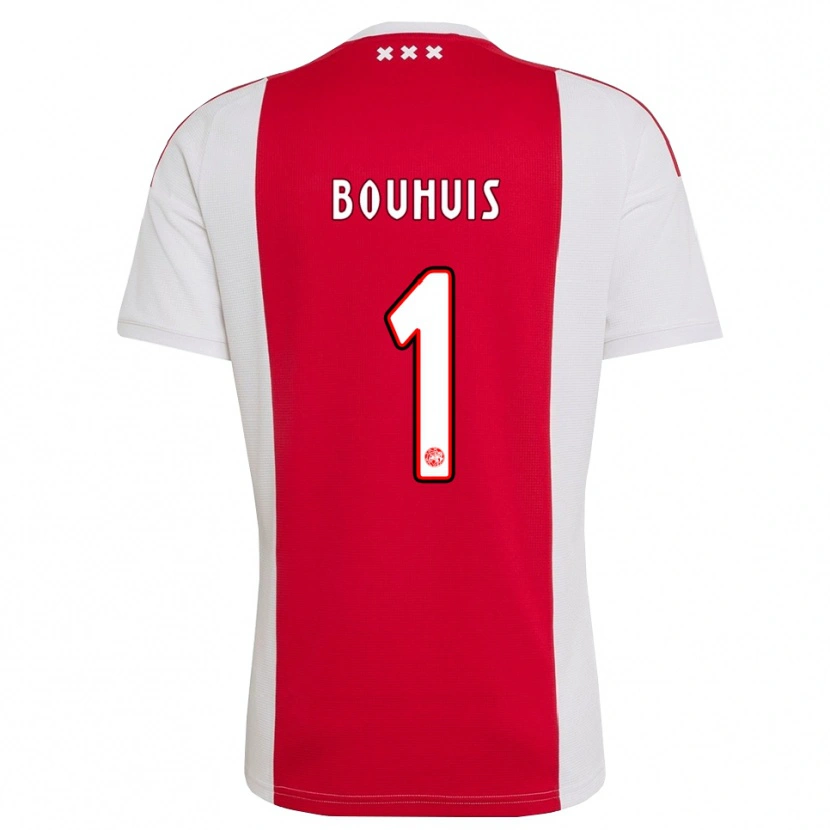 Danxen Dames Jens Bouhuis #1 Rood Wit Geel Thuisshirt Thuistenue 2026/27 T-Shirt