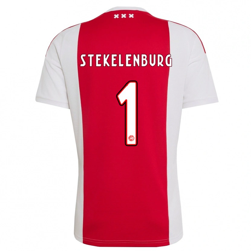 Danxen Dames Maarten Stekelenburg #1 Rood Wit Geel Thuisshirt Thuistenue 2026/27 T-Shirt