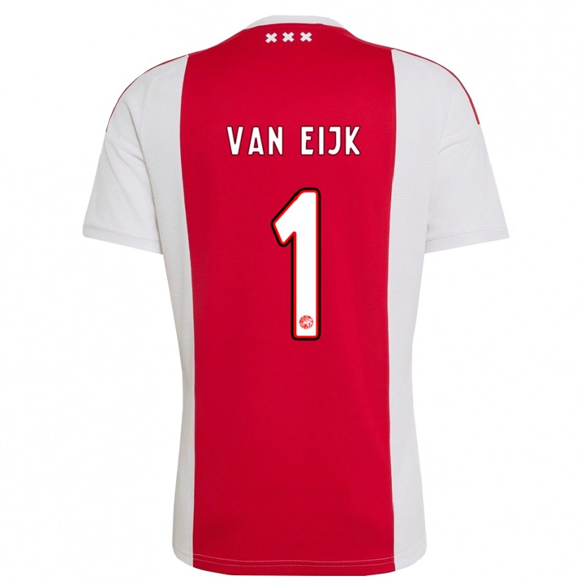Danxen Dames Regina Van Eijk #1 Rood Wit Geel Thuisshirt Thuistenue 2026/27 T-Shirt