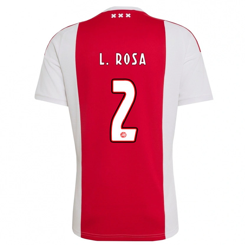 Danxen Dames Lucas Rosa #2 Rood Wit Geel Thuisshirt Thuistenue 2026/27 T-Shirt