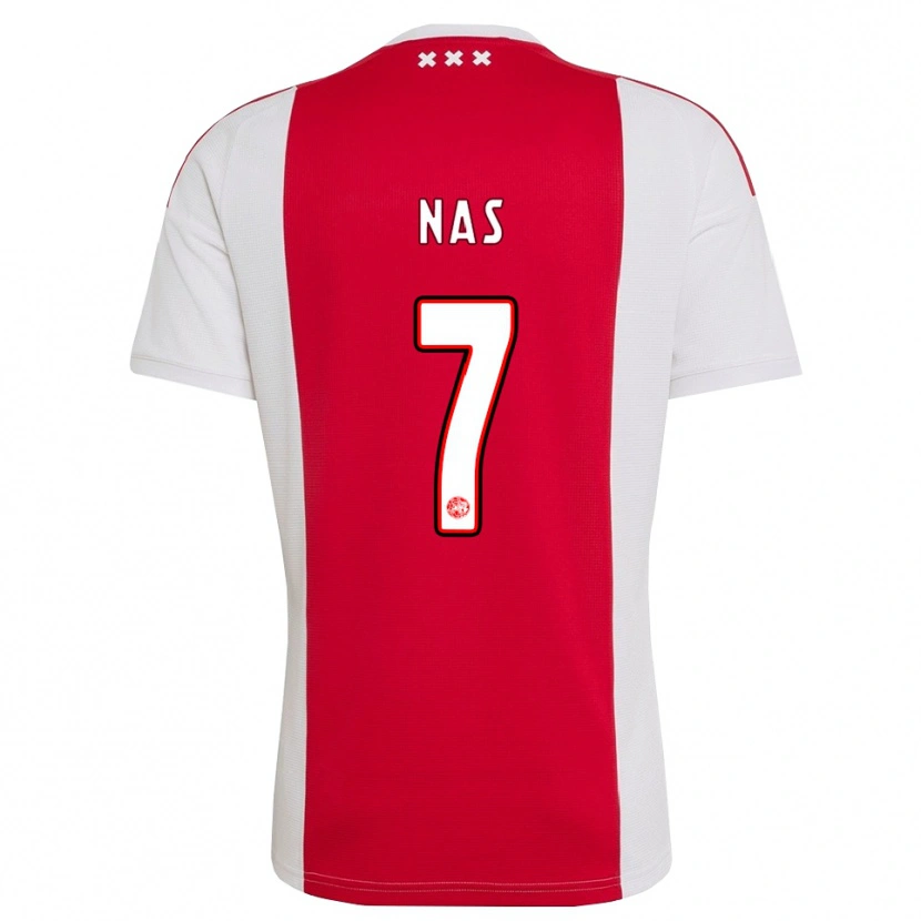 Danxen Dames Luca Nas #7 Rood Wit Geel Thuisshirt Thuistenue 2026/27 T-Shirt
