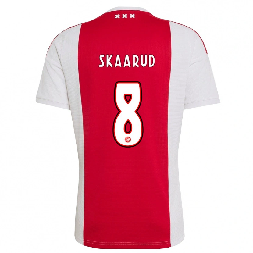 Danxen Dames Daniel Skaarud #8 Rood Wit Geel Thuisshirt Thuistenue 2026/27 T-Shirt