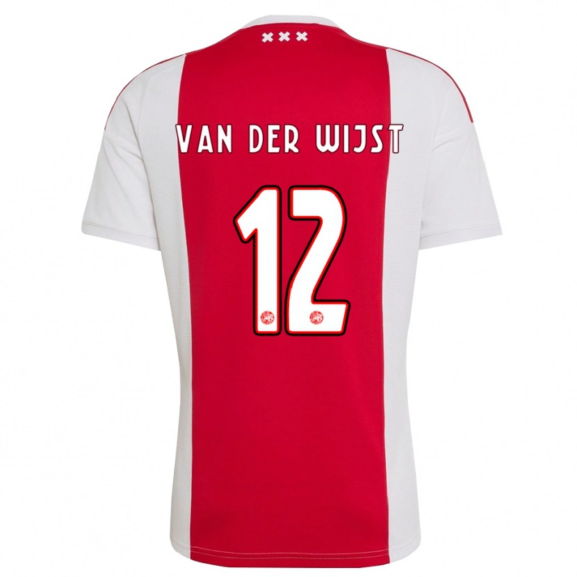 Danxen Dames Giovanni Van Der Wijst #12 Rood Wit Geel Thuisshirt Thuistenue 2026/27 T-Shirt