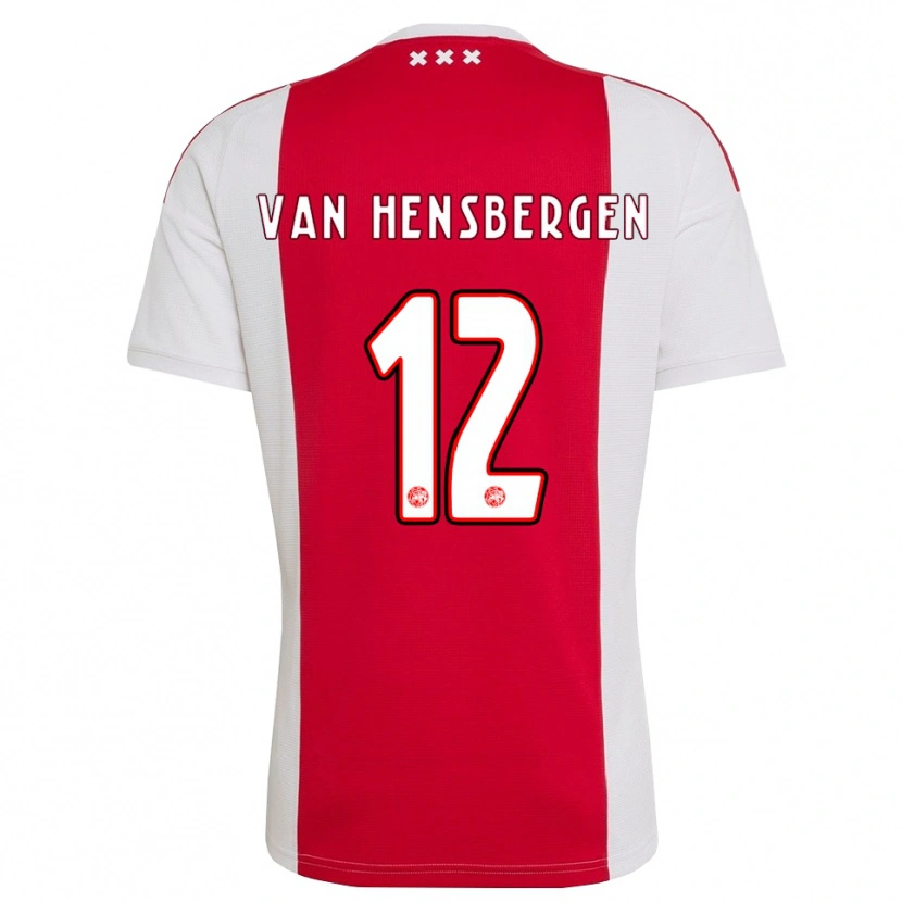 Danxen Dames Jade Van Hensbergen #12 Rood Wit Geel Thuisshirt Thuistenue 2026/27 T-Shirt