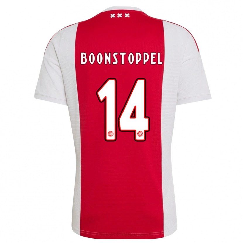 Danxen Dames Jesse Boonstoppel #14 Rood Wit Geel Thuisshirt Thuistenue 2026/27 T-Shirt