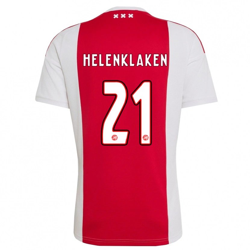 Danxen Dames Sjors Helenklaken #21 Rood Wit Geel Thuisshirt Thuistenue 2026/27 T-Shirt